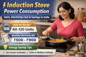 induction stove power consumption