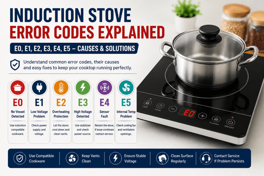 Induction Stove Error Codes Explained