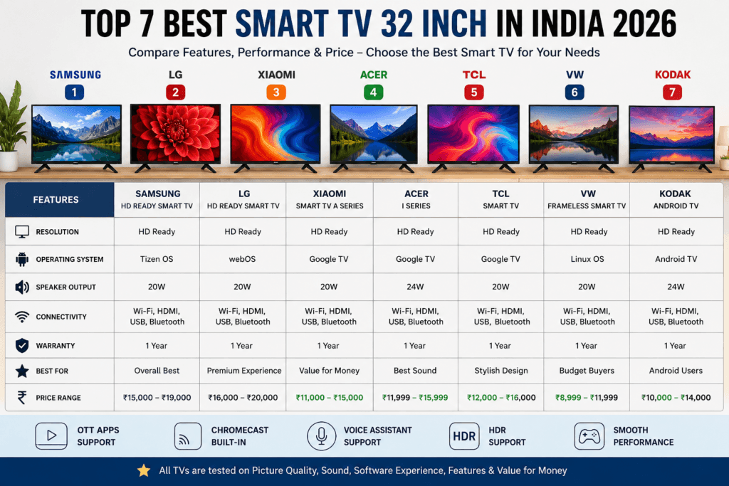 smart tv 32 inch