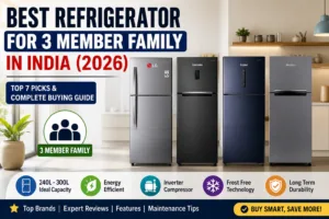 Best Refrigerator for 3 Member Family India