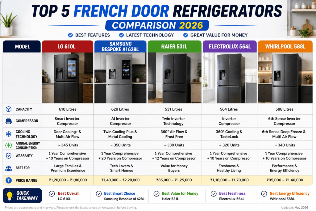 best french door refrigerator in india